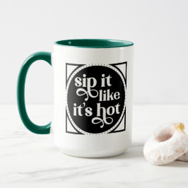 Det är Hett typografi Mugg