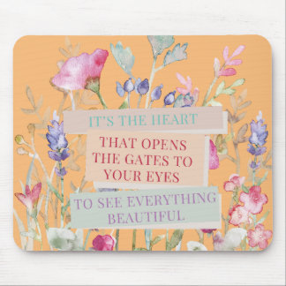 Det är hjärtat som öppnar Grind, Blommigt Garden Musmatta