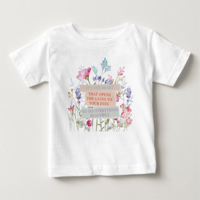 Det är hjärtat som öppnar Grind, Blommigt Garden T Shirt (Framsida)