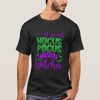 DET ÄR HOCUS POCUS TIME WITCHES Funny Scary Hallow T Shirt