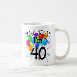 Det är höger I-förmiddag 40 - födelsedagen Kaffemugg