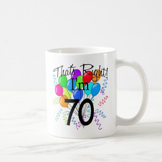 Det är höger I-förmiddag 70 - födelsedagen Kaffemugg (Höger)
