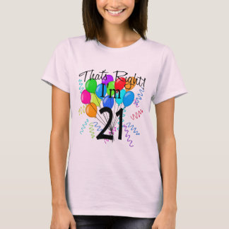 Det är Höger jag är 21 - födelsedag Tee Shirt