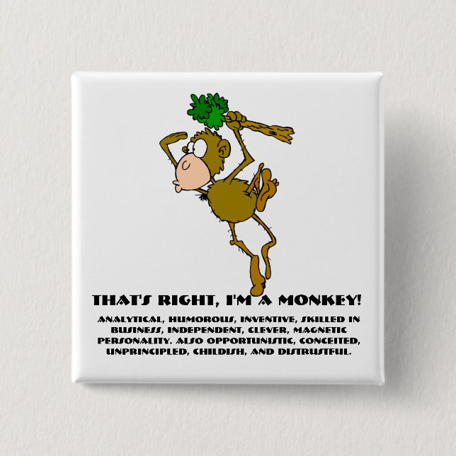 Det är höger, jag är apa knapp (Framsida)