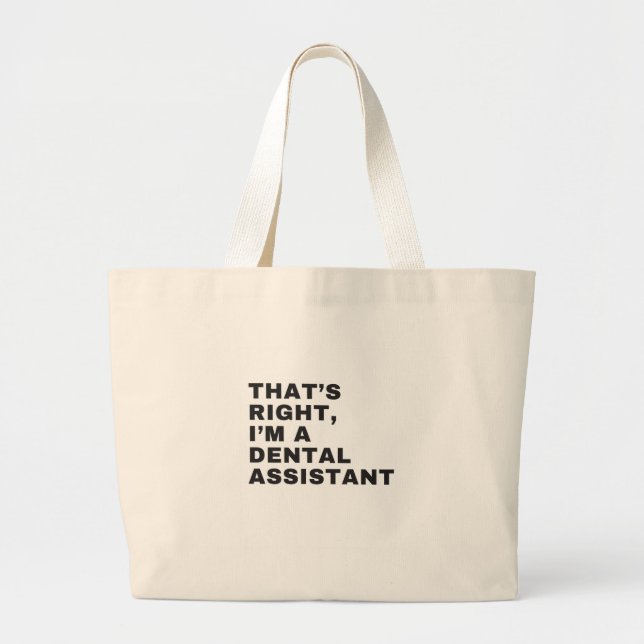 DET ÄR HÖGER JAG ÄR EN TÄCKLIG ASSISTANT JUMBO TYGKASSE (Framsidan)