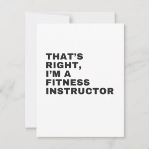 DET ÄR HÖGER JAG ÄR FITNESS INSTRUKTOR TACK KORT