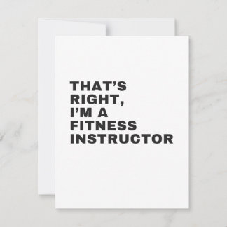 DET ÄR HÖGER JAG ÄR FITNESS INSTRUKTOR TACK KORT
