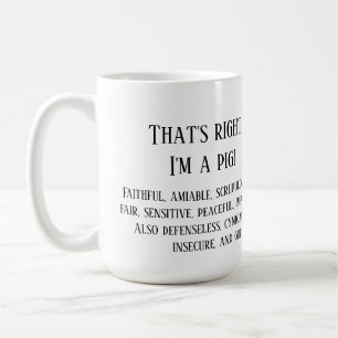 Det är höger, jag är gris kaffemugg