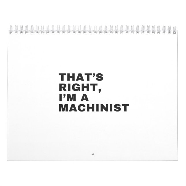 DET ÄR HÖGER JAG ÄR MASKINIST KALENDER (Omslag)