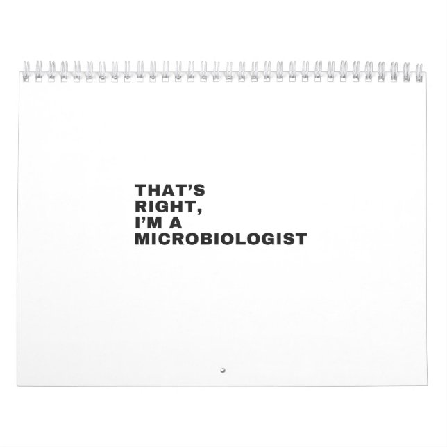 DET ÄR HÖGER JAG ÄR MIKROBIOLOGIST KALENDER (Omslag)