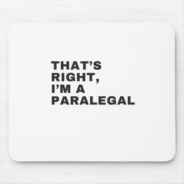 DET ÄR HÖGER JAG ÄR PARALEGAL MUSMATTA (Framsidan)