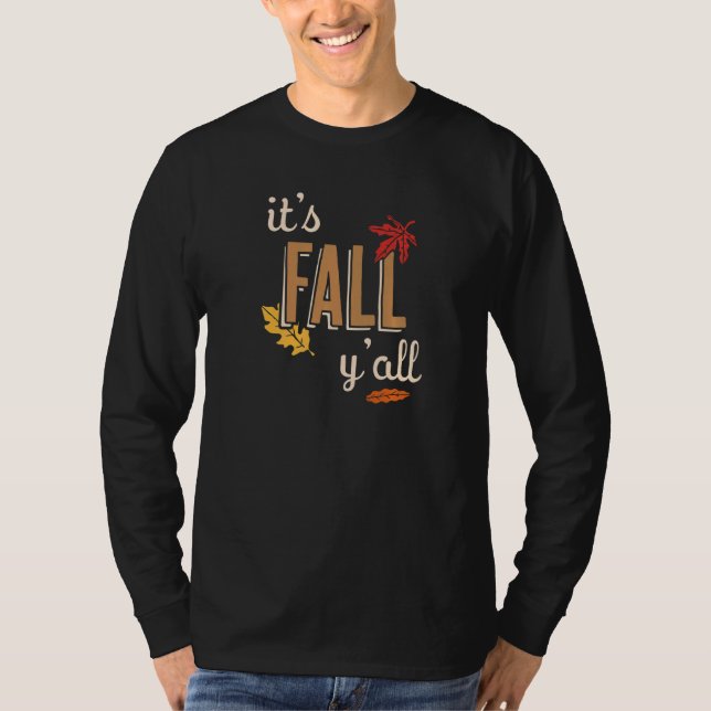 Det är höst alla höstsäsong t shirt (Framsida)