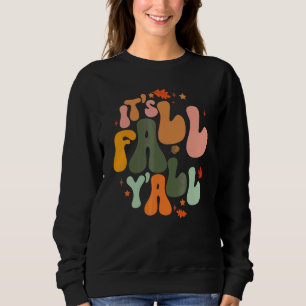 Det är höst allesammans Groovy Retro höstlöv tack T Shirt