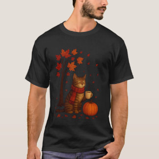 Det är höst Du är Alla Katt Höstlöv Rolig T Shirt