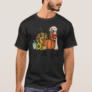 Det är höst grabbar Labrador Retriever Leopard Pum T Shirt