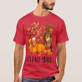 Det är höst renrasig American Pit Bull Terrier Hal T Shirt
