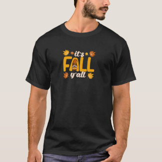 Det är höst y all Gnome Pumpkin Halloween Thanksgi T Shirt