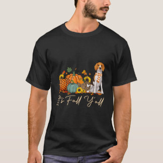 Det Är Höst Y'All Beagle Leopard Pumpa Halloween F T Shirt