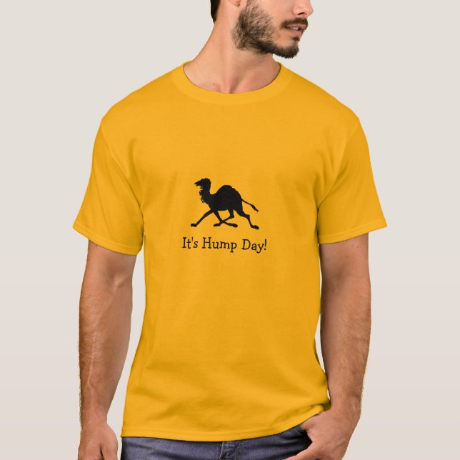 Det är Hump Day, en Camel på onsdagar Tee Shirt (Framsida)
