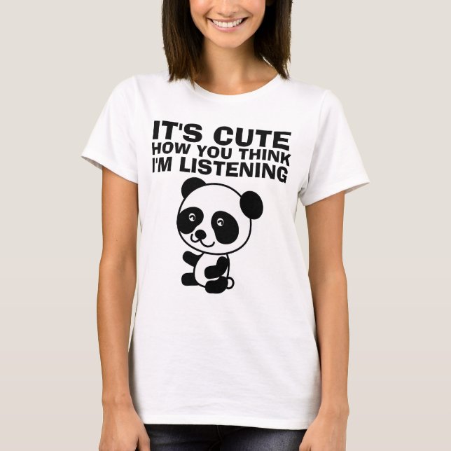 DET ÄR HUR DU TÄNKA JAG LYSSNAR, T-shirts (Framsida)