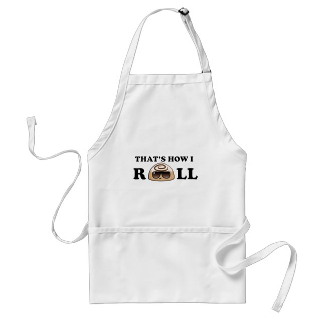 Det är hur jag rullar: Kanelbrun rulle Förkläde (Framsidan)
