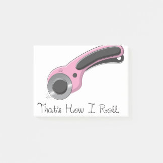 Det är hur jag rullar post-it block