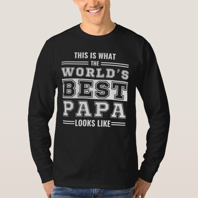 Det är hur världens bästa pappa ser ut t shirt (Framsida)