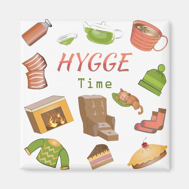 Det är Hygge-tid! Magnet (Framsidan)