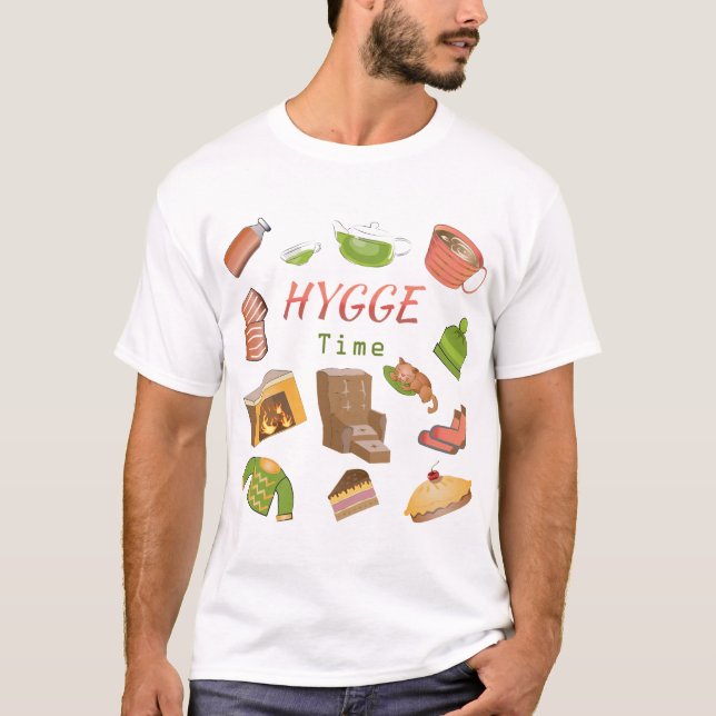 Det är Hygge-tid! T-Shirt (Framsida)