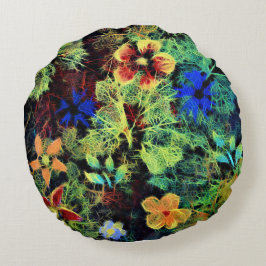 Det är i Färg Round Cushion Rund Kudde