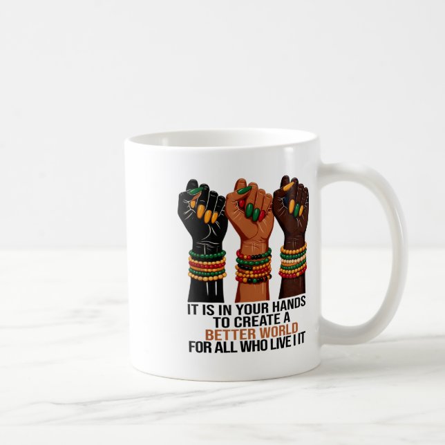 Det är i Händerna som ett batteri Skapas bättre i  Kaffemugg (Höger)