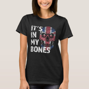 Det är i min bones British Flagga Union Jack Engla T Shirt