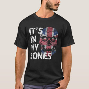 Det är i min bones British Flagga Union Jack Engla T Shirt