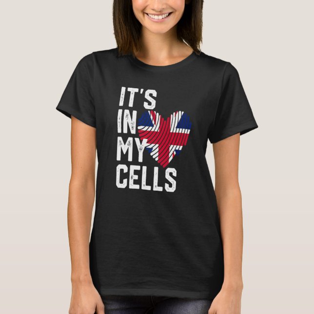 DET ÄR I MIN CELLER British Flagga UK Britan Union T Shirt (Framsida)