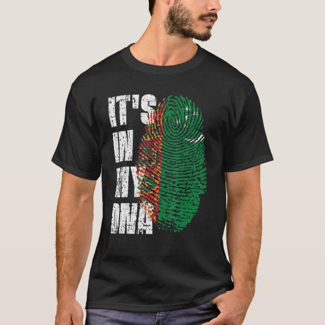 Det är i min dinska Turkmenistan-Flagga Turkmen T Shirt (Framsida)