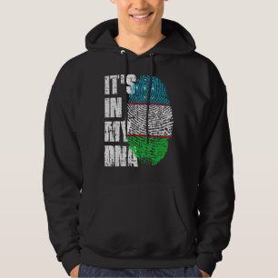 Det är i min dinska Uzbekistan-Flagga, Uzbekistan Hoodie