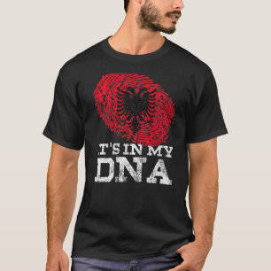 Det är i min DNA-albanska Flagga-Vintage i Land T Shirt