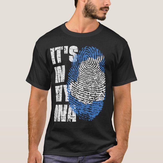 DET ÄR I MIN DNA Antarctica Flagga Boy Girl Gift T Shirt (Framsida)