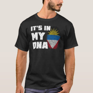 Det är i min DNA Antigua och Barbuda Flagga Finger T Shirt