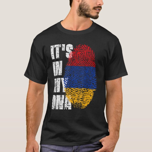 Det är i min Dna Armenia Flagga Armenian T Shirt (Framsida)