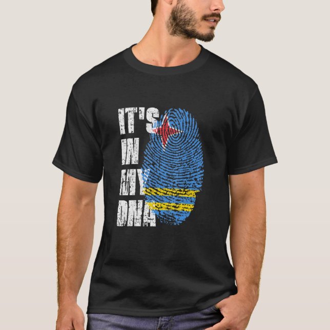 Det är i min Dna Aruba Flagga Aruban T Shirt (Framsida)