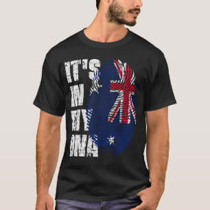 DET ÄR I MIN DNA Australien Flagga Boy Girl Gift T Shirt