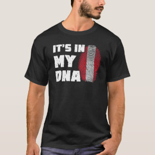 Det är i min DNA Austria Flagga Fingerprint Manar T Shirt