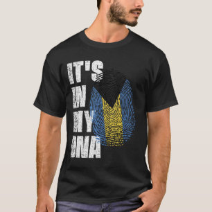 DET ÄR I MIN DNA Bahamas Flagga T Shirt