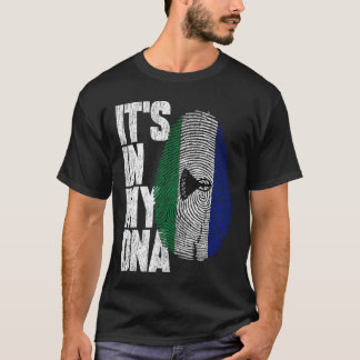 Det är i min DNA Basotho Proud Lesotho Flagga T Shirt