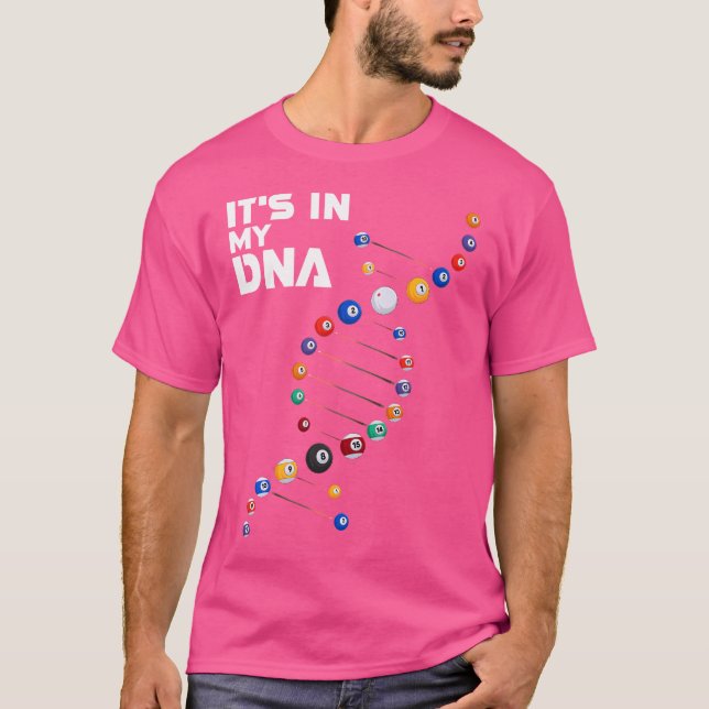 Det är i min Dna Bassäng Billiard T Shirt (Framsida)