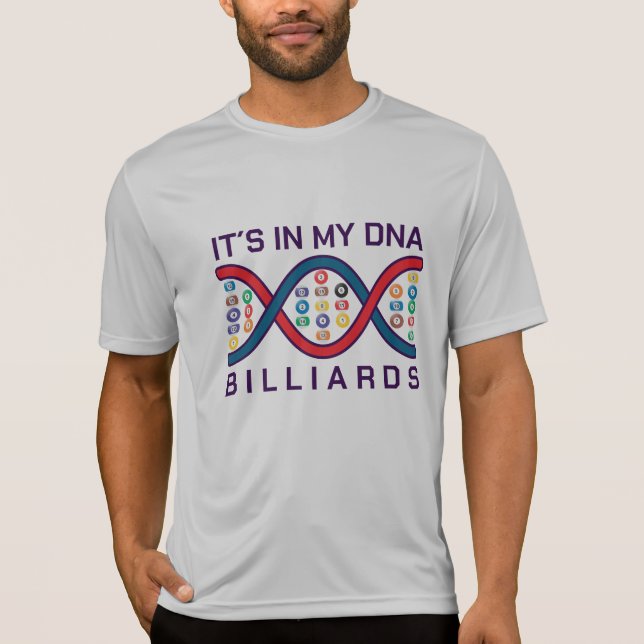 Det är i min dna biljard t shirt (Framsida)