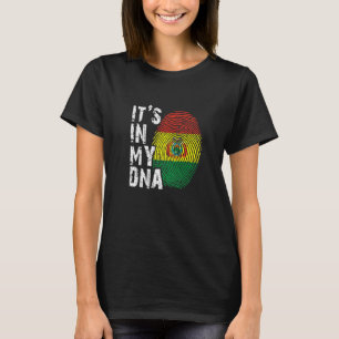 Det är i min Dna Bolivia Bolivias Sydamerika Flagg T Shirt