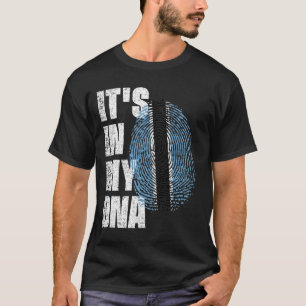 DET ÄR I MIN DNA Botswana Flagga T Shirt