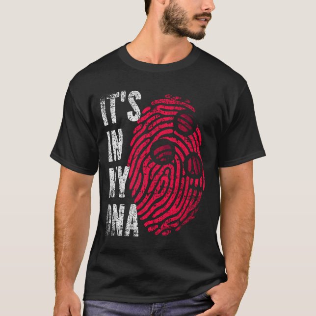 DET ÄR I MIN DNA-Bowling Ball Fingerprint T Shirt (Framsida)